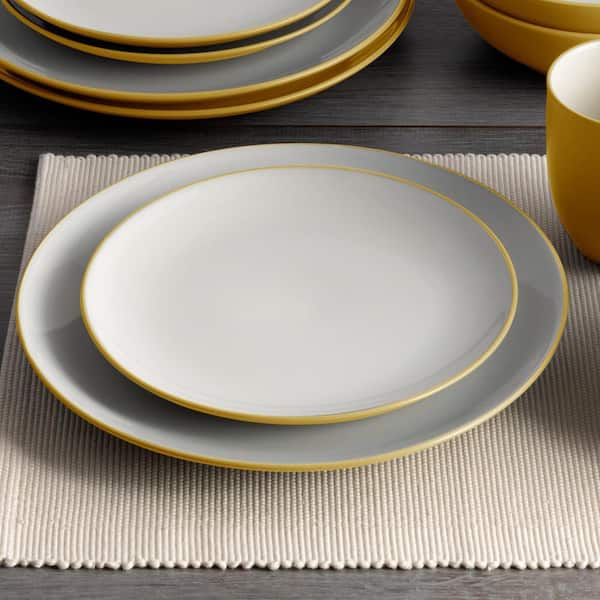 Noritake Colorwave Mustard 10.5 in. (Yellow) Stoneware Coupe