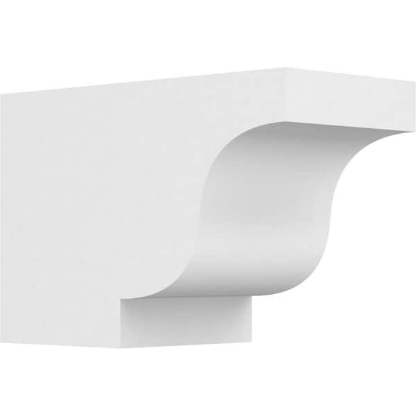 Ekena Millwork 6 in. x 8 in. x 12 in. Standard Newport Architectural Grade PVC Rafter Tail Brace