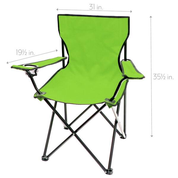 Portable Folding Camping Outdoor Beach Chair (Lime)