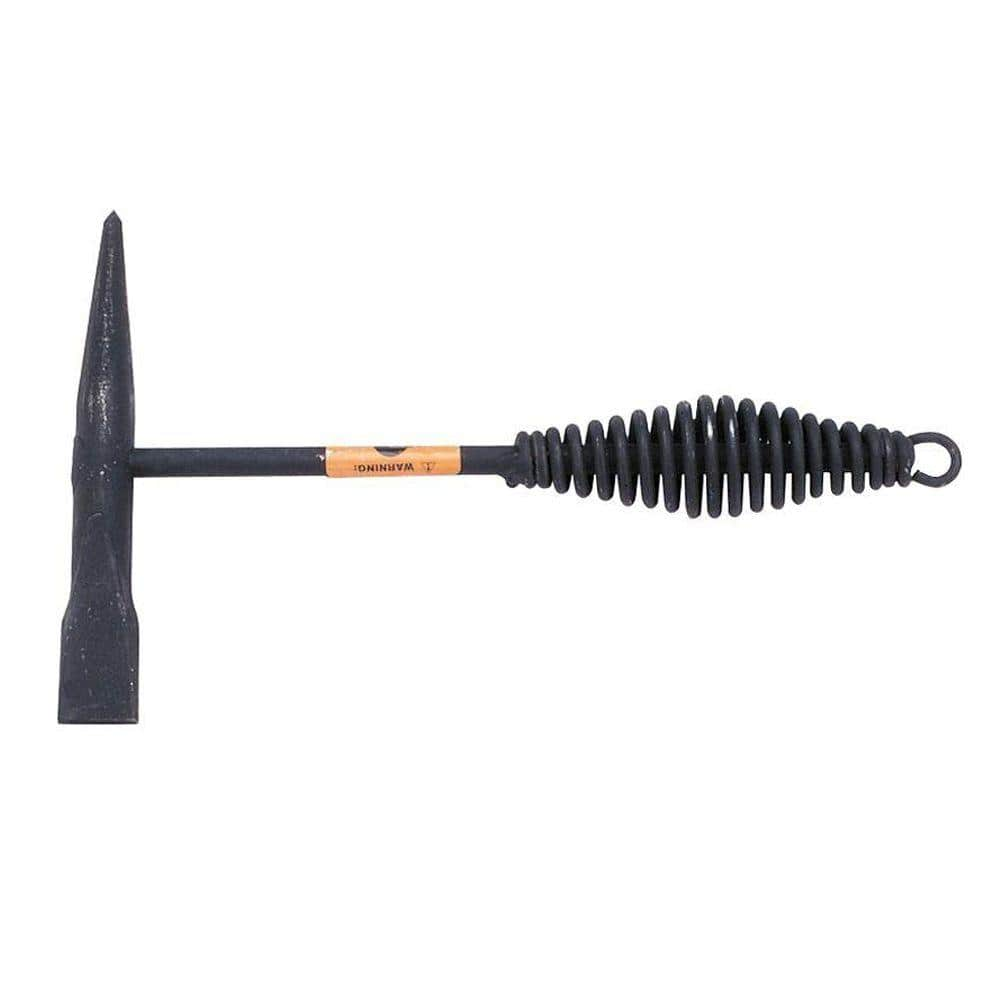 Luckyweld Welding Chipping Hammer/Slag Hammer with Coil Spring Handle,  Forge Hardended Steel Industrial Welding Hammer for Cleaning Removing Slag  and