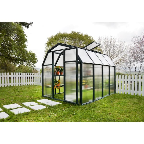 Eco-Grow 6 ft. x 8 ft. Green/Diffused DIY Greenhouse Kit