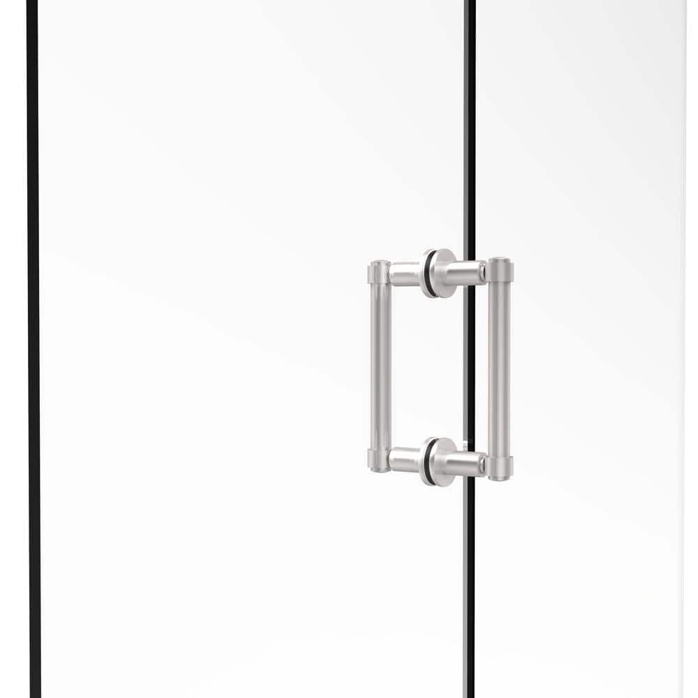 Allied Brass Contemporary 6 in. BacktoBack Shower Door Pull in Satin