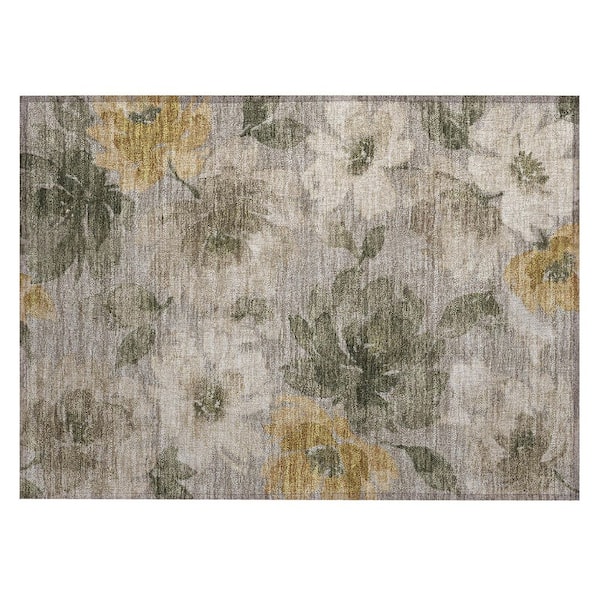 Chantille Machine Washable Indoor/Outdoor Abstract ACN3014 Gray 2 ft. x 3 ft. Accent Rug