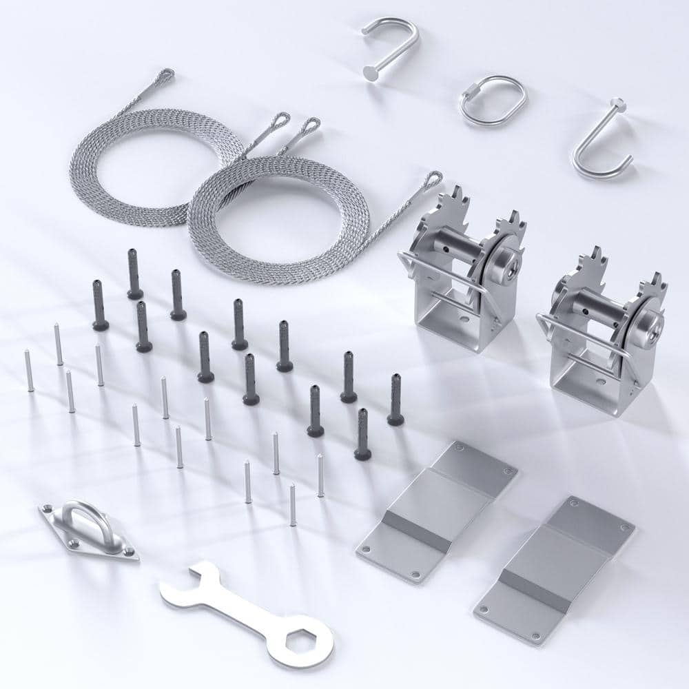 Triangle Sun Shade Sail Installation Winch Hardware Kit price history on PriceWatchPro