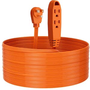 25 ft. 16/3 High Quality Indoor/Outdoor Extension Cord with Triple Wire Grounded Multi Outlet, Orange