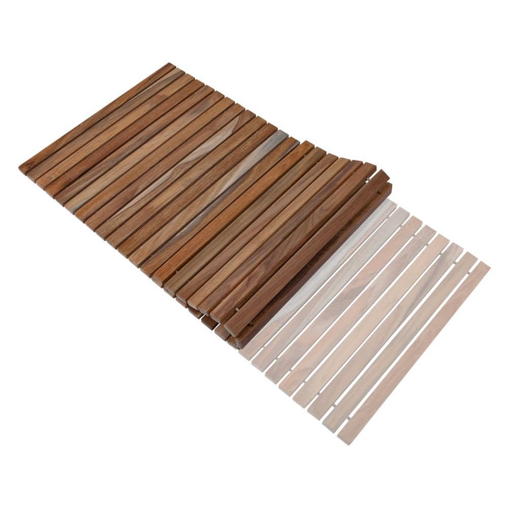 Nordic Natural Teak 40" x 20" Shower and Bath Mat