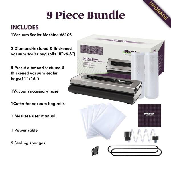 Vacuum Sealer Machine 90Kpa Precision 6-in-1 Compact Food