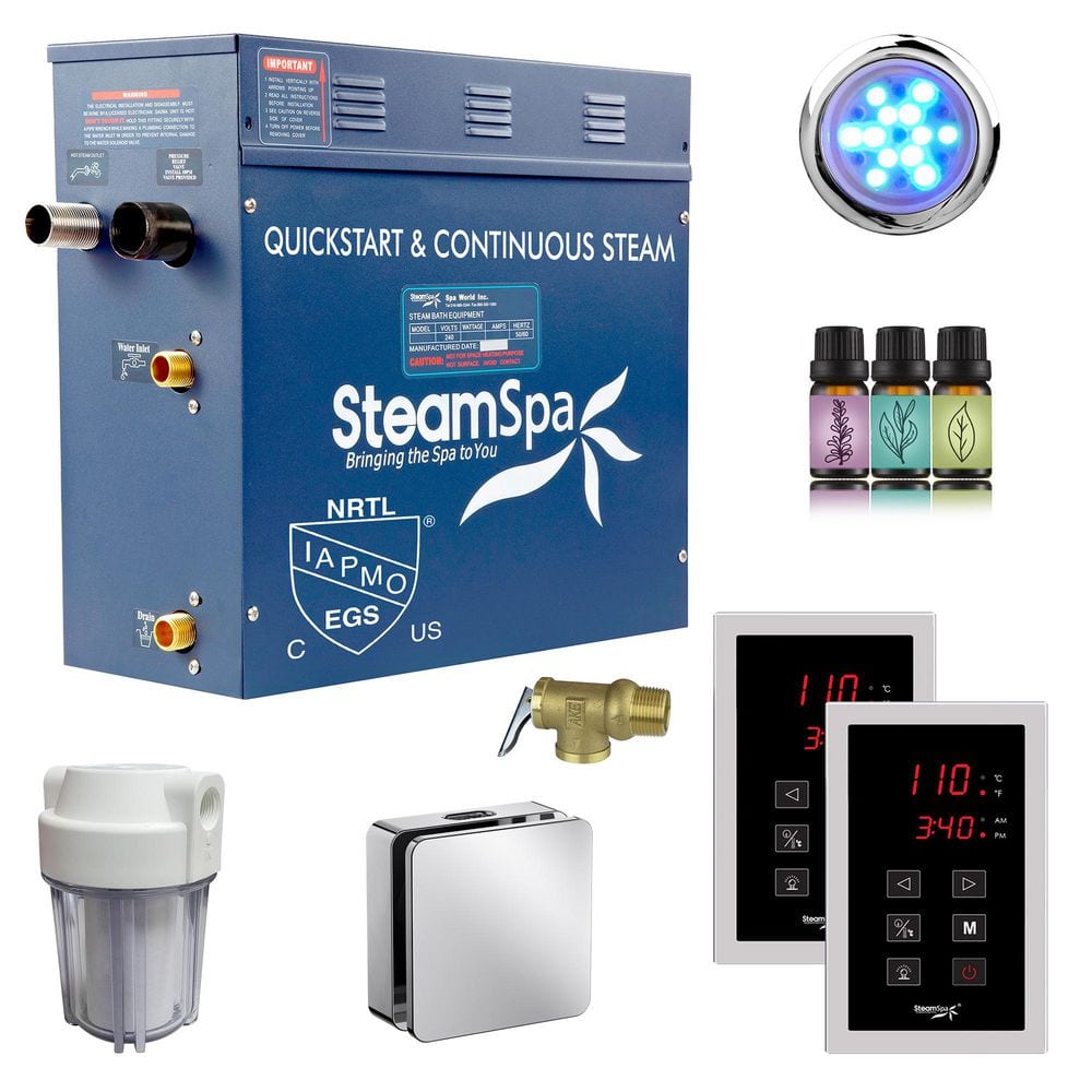 Royal Series 6000-Watt Steam Generator with Continuous Steam, Dual Easy Touch Control Pads, Filter in Polished Chrome price history on PriceWatchPro