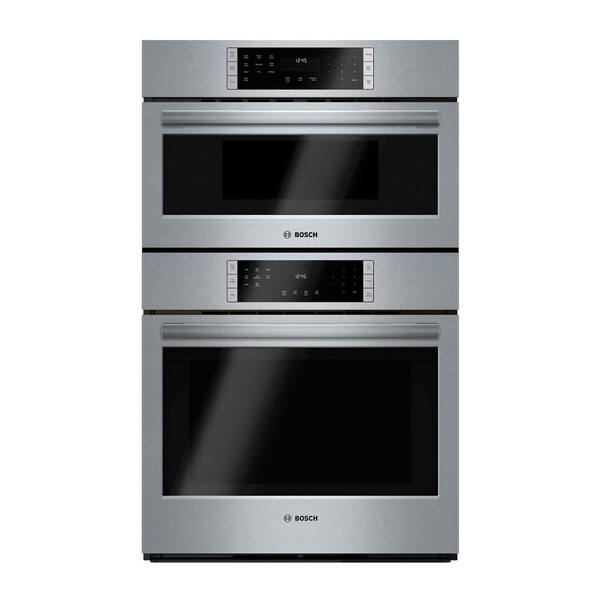 Bosch 800 Series 30 in. Combo Electric Wall Oven with European Convection and Microwave in Stainless Steel with Touch Controls
