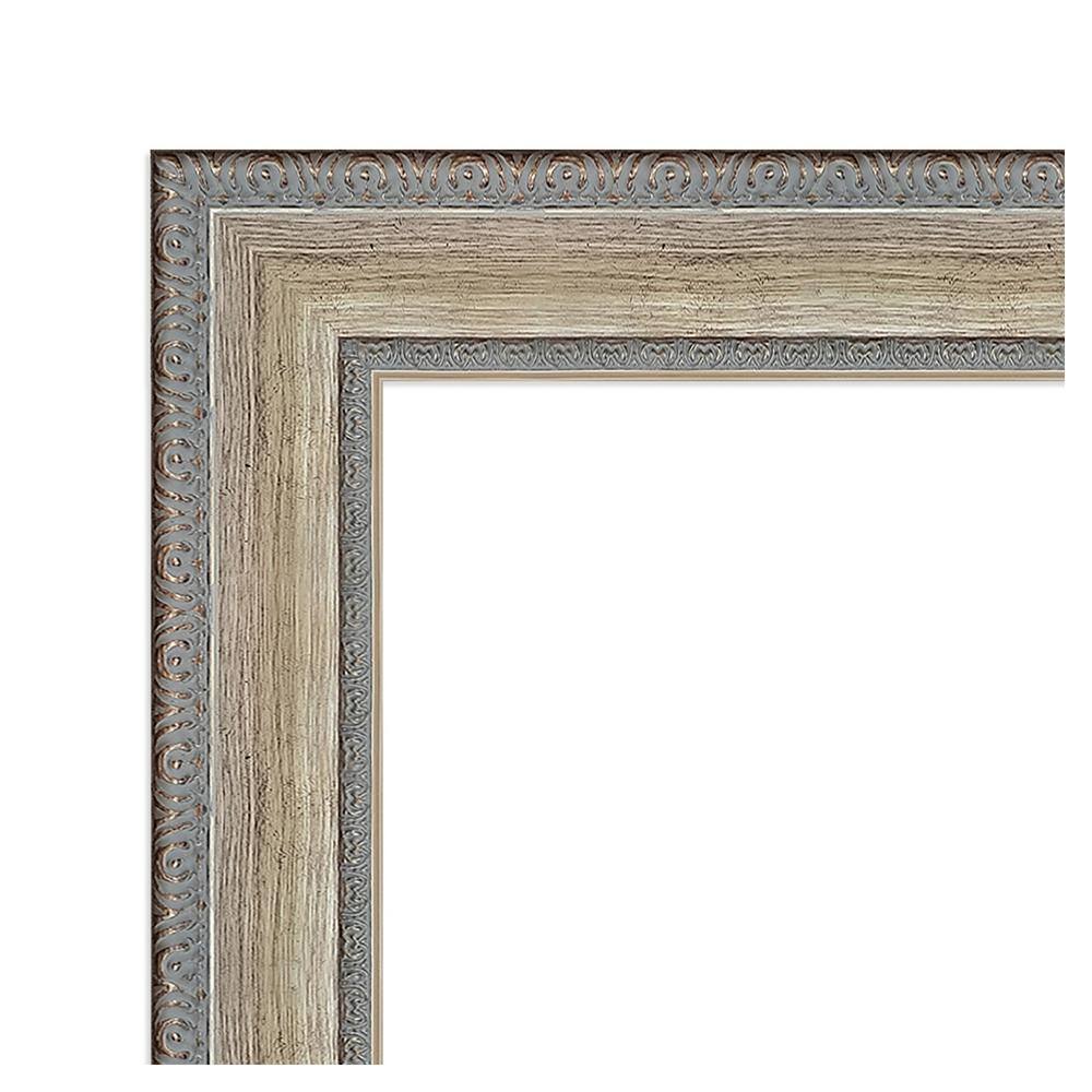 Fleur Silver Satin Finish Wood Wall Picture Frame