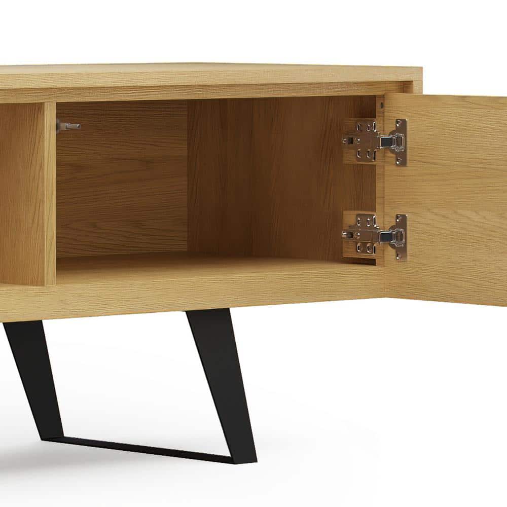 Lowry 72 inch Oak TV Media Stand with Cabinet