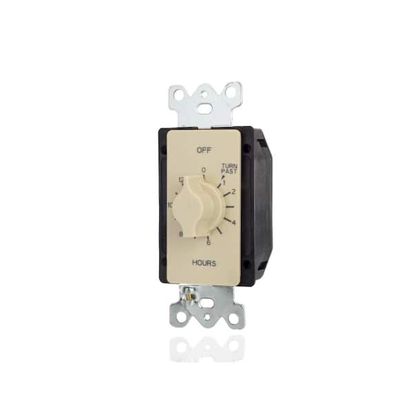 TORK 125-277-Volt 12-Hour SPDT Indoor Spring Wound Mechanical Twist Timer, Ivory