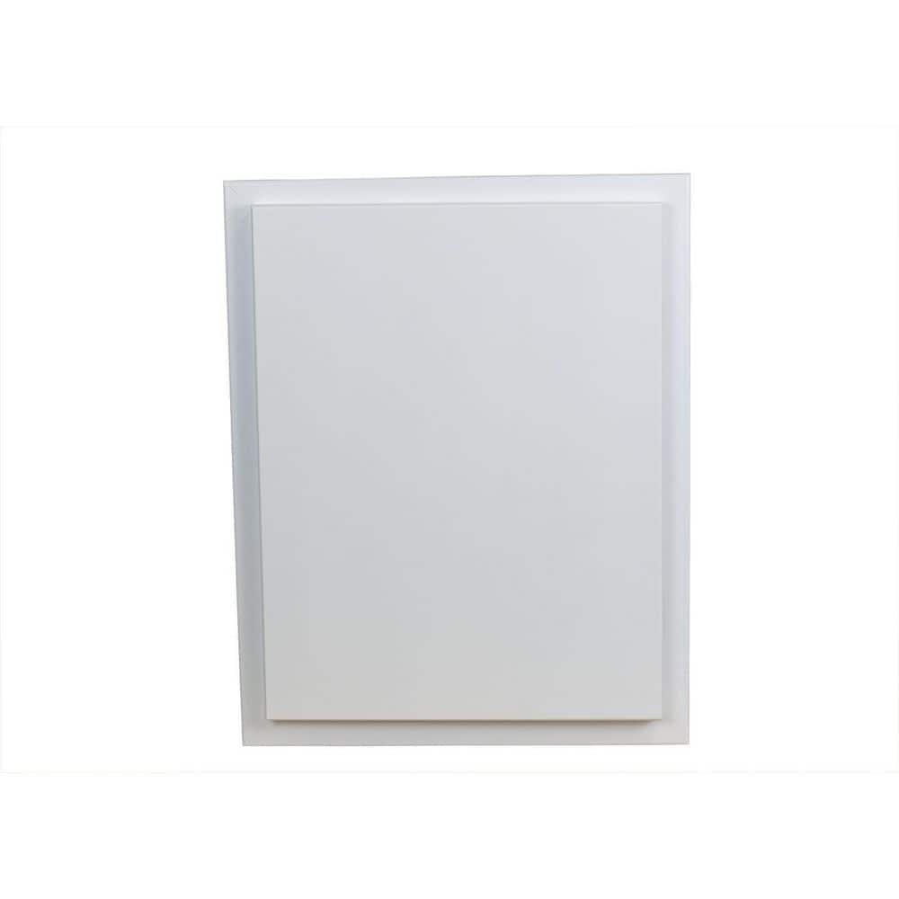 WG Wood Products Tupelo 15.5 in. W x 21.5 in. H White Enamel Recessed Medicine without