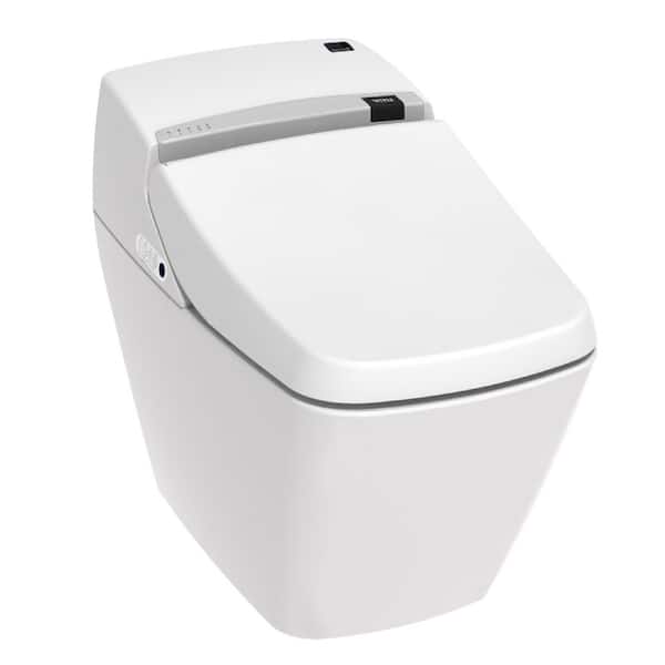VOVO Stylement Tankless Smart One Piece Bidet Toilet Square in White, Auto Open, Auto Flush, Heated Seat, Made in Korea