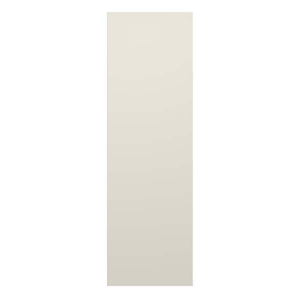 Kunal Kitchens Damascus Raised 0.75 in. W x 96 in. H x 30 in. D in French Vanilla Refrigerator End Panel in Assembled Pantry