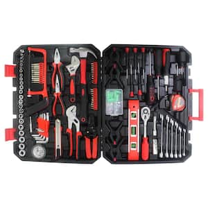 238-Pieces Black Hand Tool Box Set, Tool Kits for Mechanics Portable
