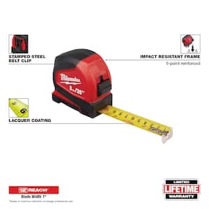 8 m/26 ft. Compact Tape Measure with FASTBACK 6-in-1 Folding Utility Knives with General Purpose Blade