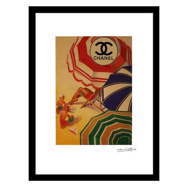VENICE BEACH Collections Vintage Beach Umbrellas by Fairchild Paris 1-Piece Framed Graphic Print Abstract Poster Art Print 18 in. x 14 in.