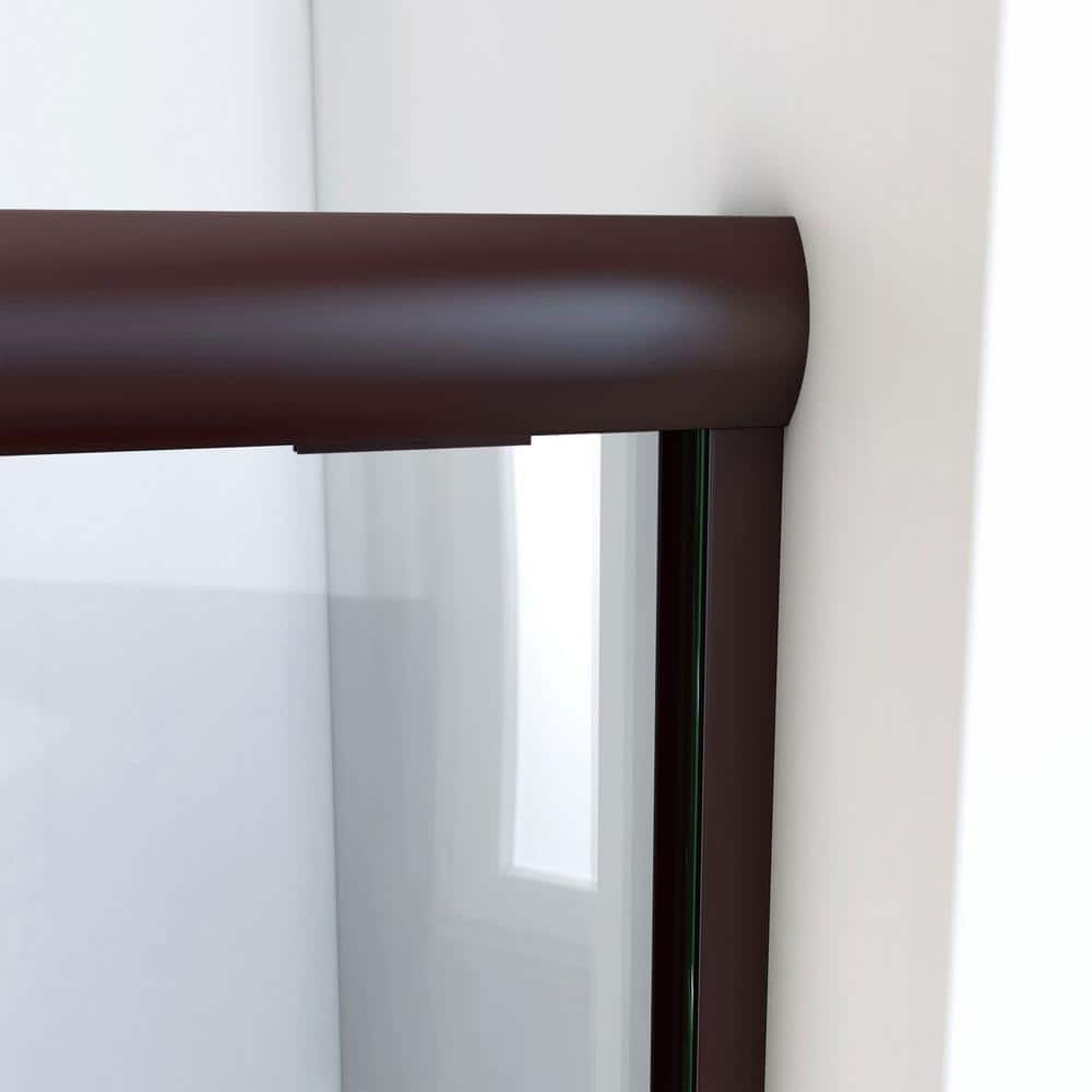 Alliance Pro LT 48" Oil Rubbed Bronze and Clear Glass Sliding Shower Door
