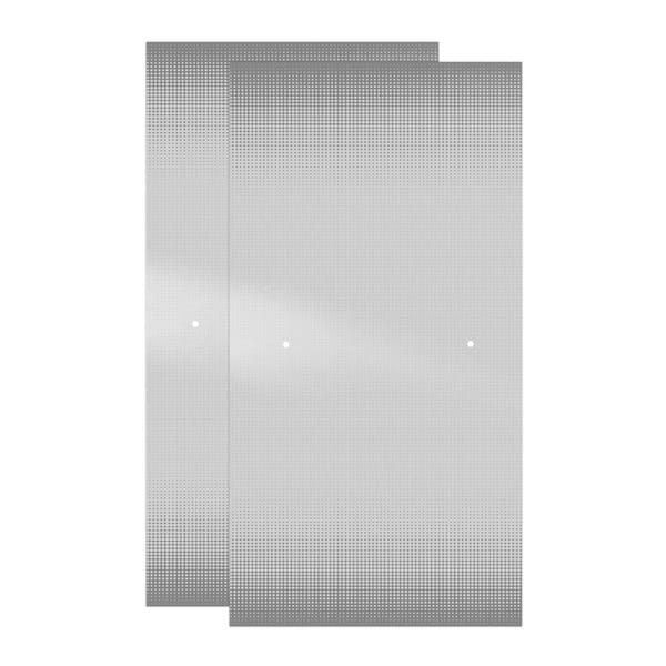 Delta 29.03 in. W x 55.5 in. H Sliding Frameless Shower Door Glass Panel in Patterned Glass