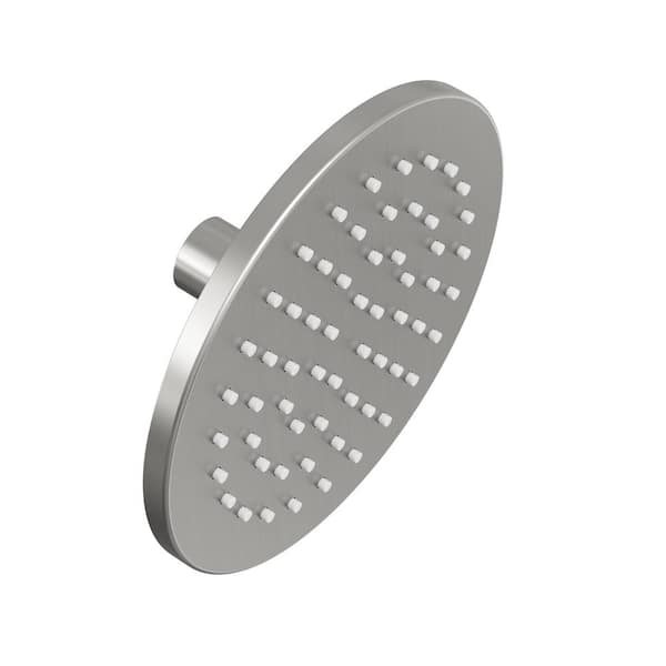 ClassicRain 6in. Rainfall Round Single Handle 1-Spray Tub and Shower Faucet 1.8 GPM in Brushed Nickel Valve Not Included