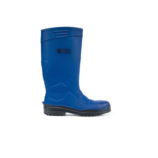Shoes For Crews Sentinel ST Unisex Size 5M Blue PU Slip-Resistant Steel Toe Work Boot