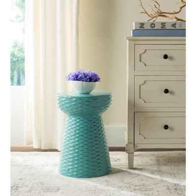 Aqua Porthos Home CB189D AQU Meridian Side Table Aqua Porthos Home CB189D AQU Meridian Side Table