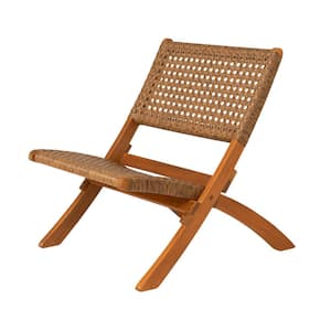 Sava Tan Wood Folding Lawn Chair