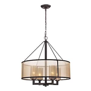 Hearthstone Collection 4-Light Oil-Rubbed Bronze Chandelier