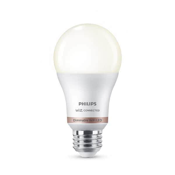 Philips Soft White A19 LED 60W Equivalent Dimmable Smart Wi-Fi Wiz Connected Wireless Light Bulb (1-Pack)