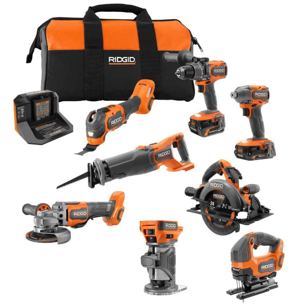 18V Brushless Cordless 6-Tool Combo Kit with 18V Brushless Cordless 2-Tool Combo Kit with Jigsaw and Grinder (Tool Only) price history on PriceWatchPro