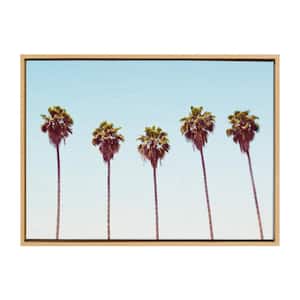 Sylvie "Five Palms" by Simon Te of Tai Prints Framed Canvas Nature Wall Art 33 in. x 23 in.