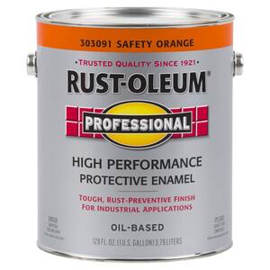 1 gal. High Performance Protective Enamel Gloss Safety Orange Oil-Based Interior/Exterior Paint (2-Pack)