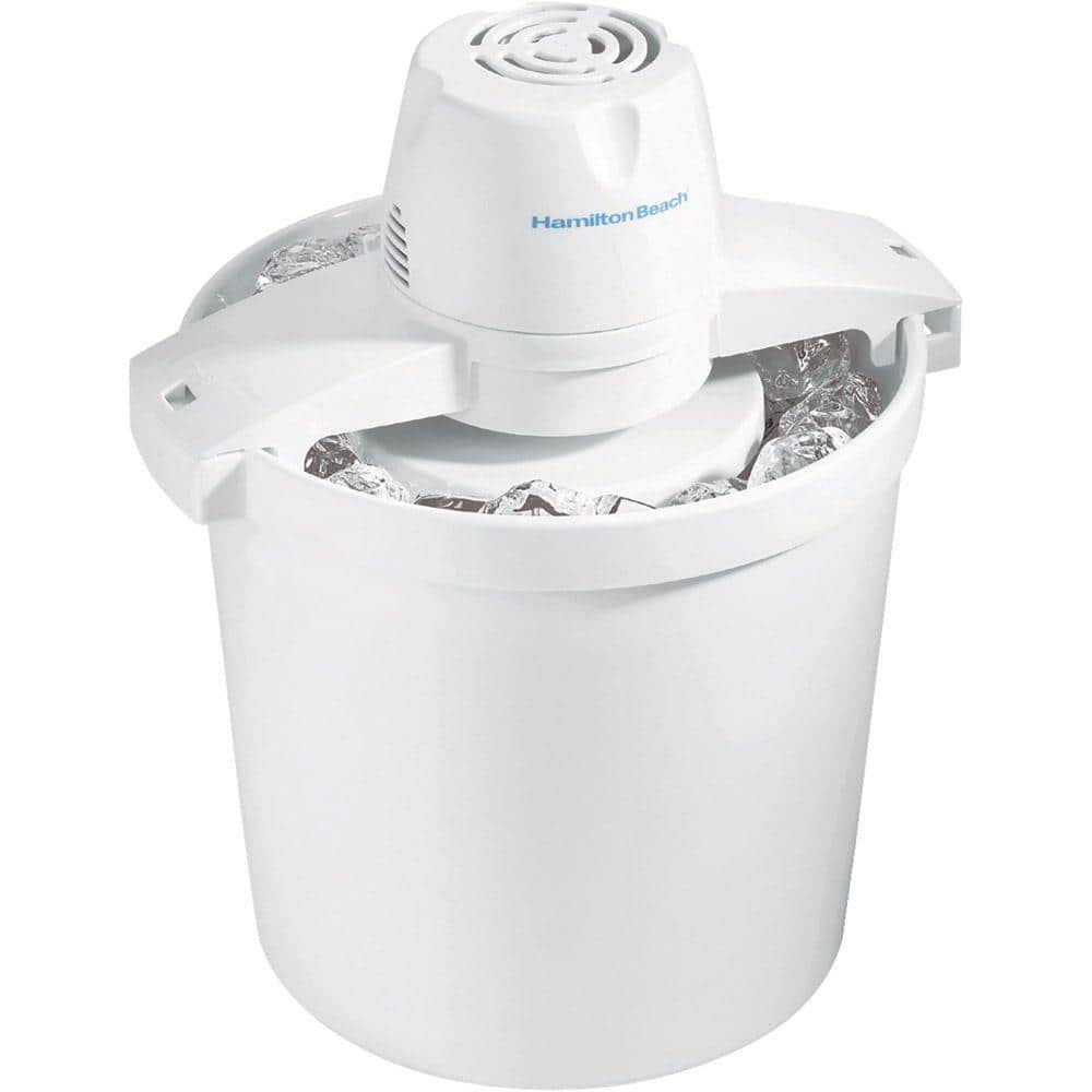 Nostalgia 4 Qt. Electric Ice Cream Maker with Easy-Carry Handle PICM4BG -  The Home Depot