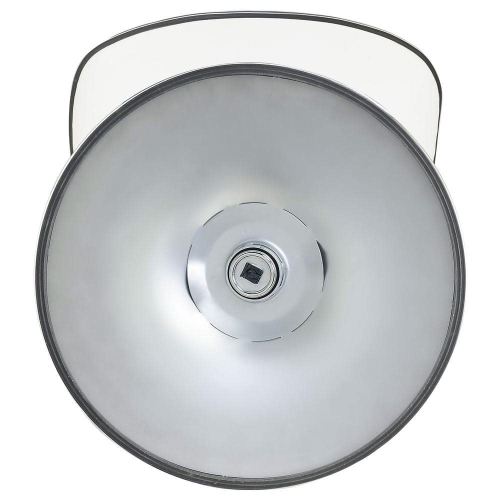 White Faux Leather Adjustable Swivel Bar Stools with Chrome Base