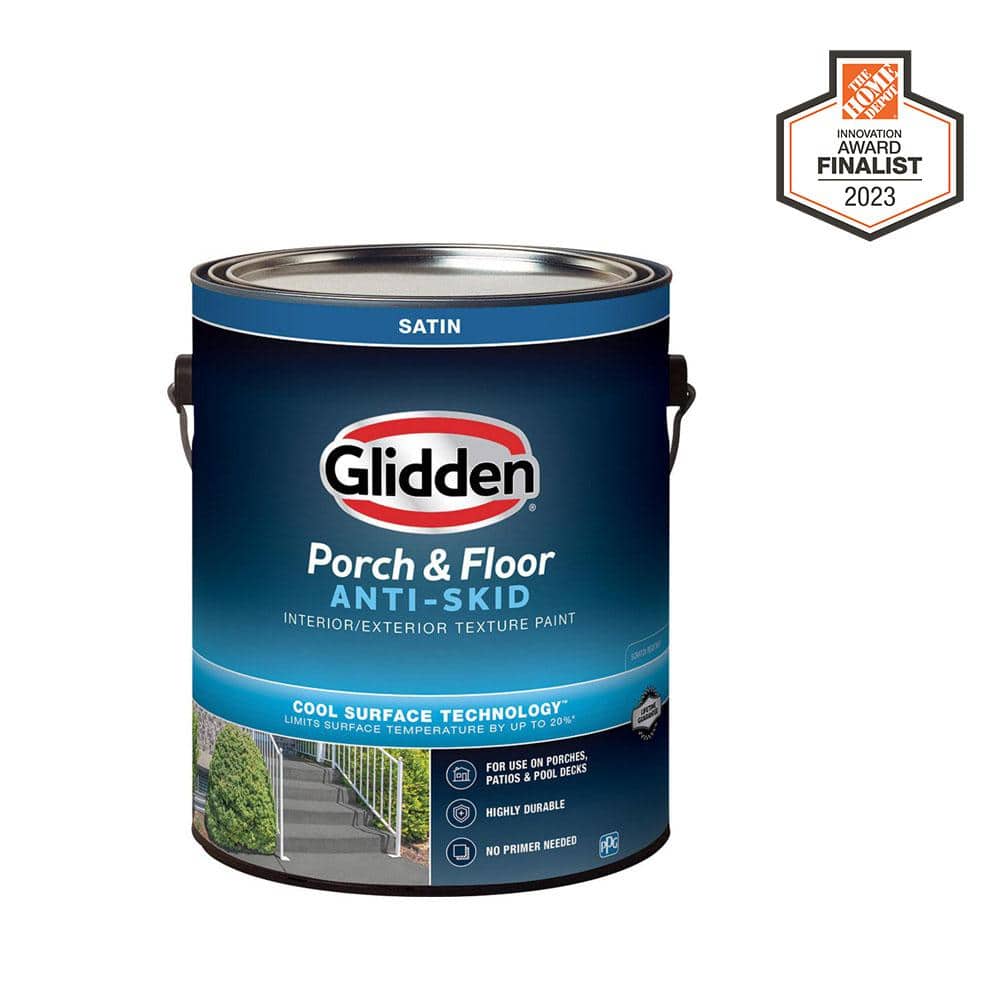 Glidden Porch and Floor 1 Gal. Base 2 Textured Satin Interior/Exterior AntiSkid Porch and Floor