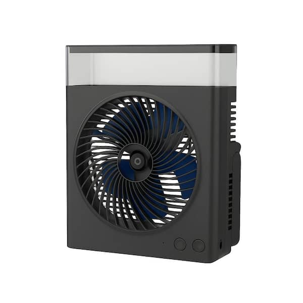 Portable Misting Fan with 600 ml Water Tank, 3 Fan Speeds, 2 Misting Levels, Cools in Various Areas