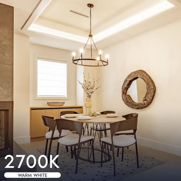 OL 291 187 LED照明 2700K LUXRITE 75W Equivalent LED Candelabra Bulb, 8W, 1000 Lumens, 2700K