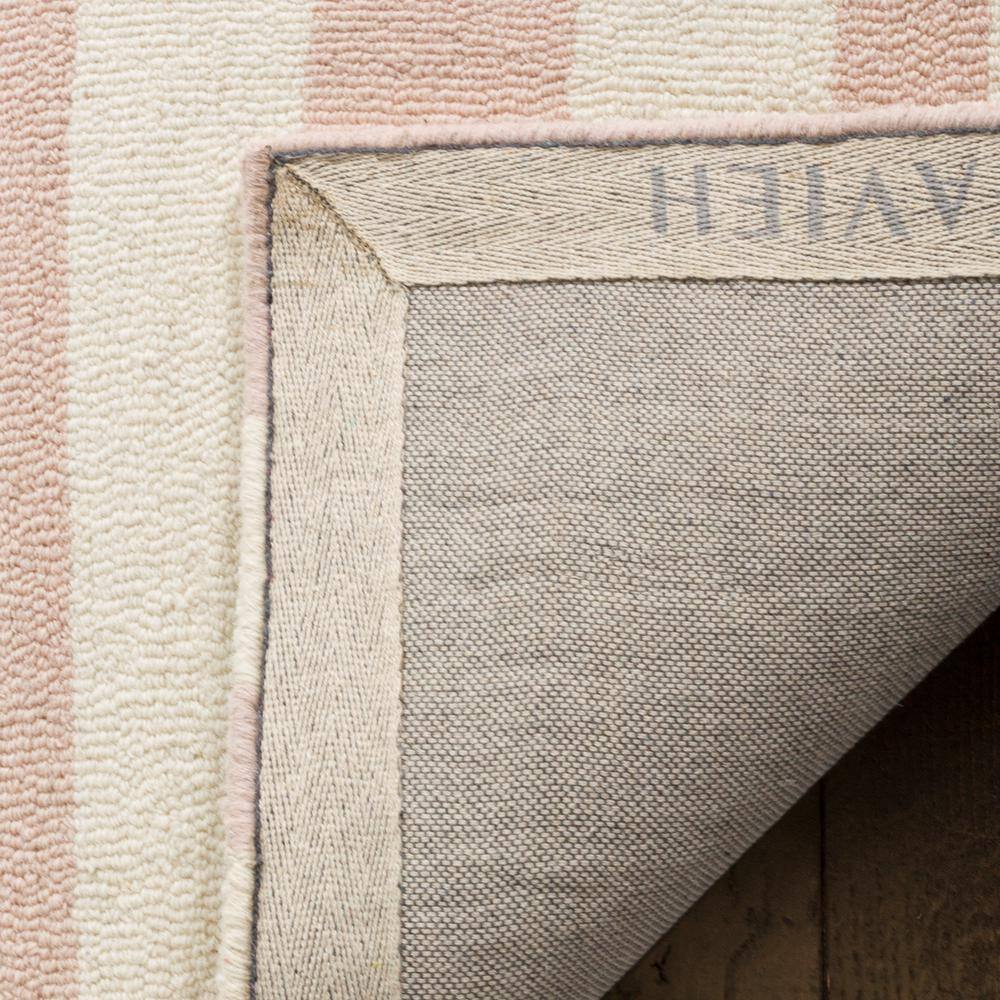 Ivory Stripe Hand-Tufted Wool Kids Area Rug - 5' x 7'
