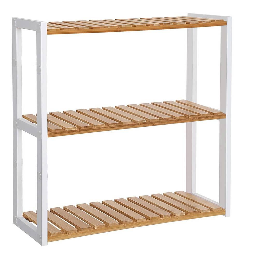 3-Tier Natural Wood Plant Stand (23.6 in. H W x21. 3 in. H