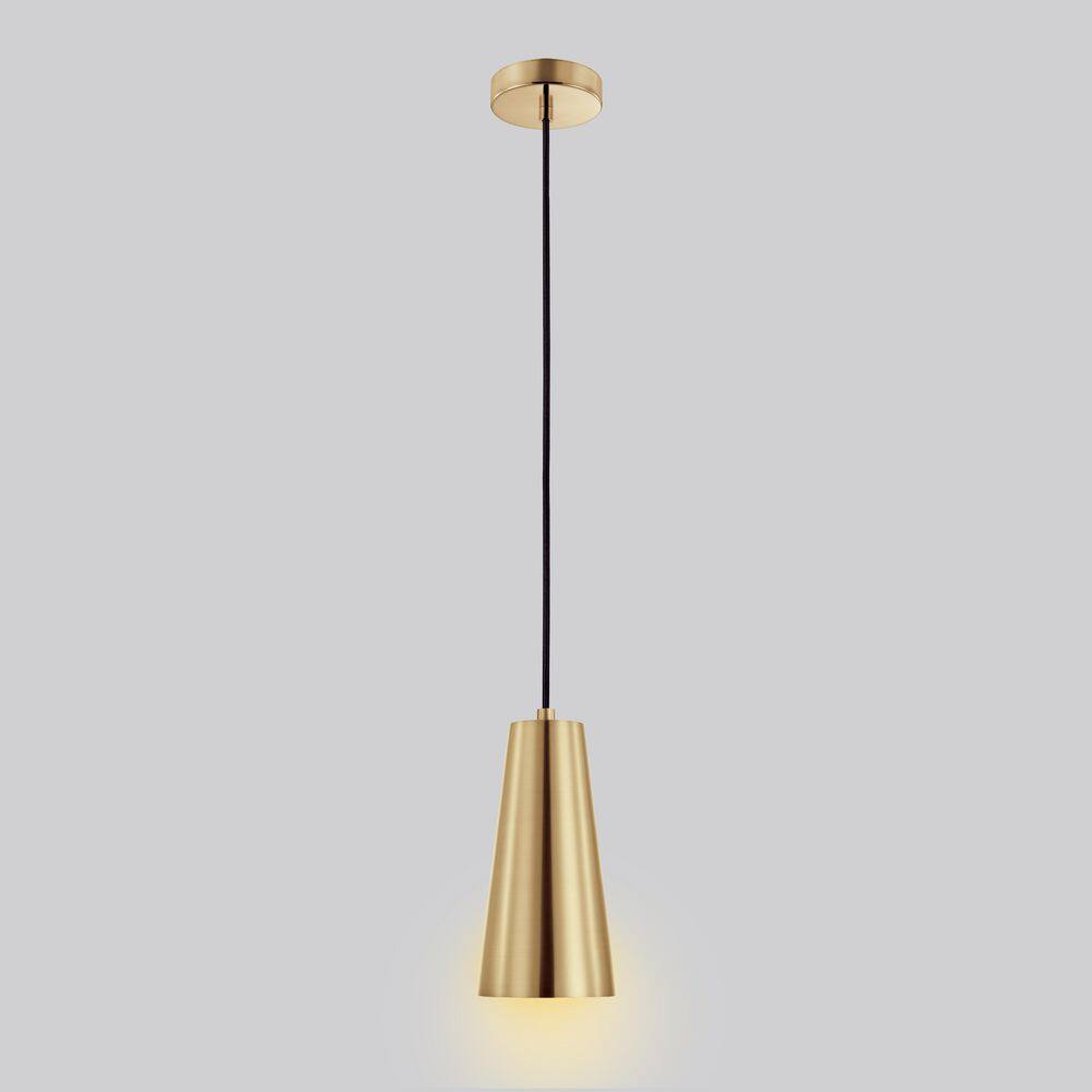 Pratella 10.6" Gold Steel Mini Pendant Light