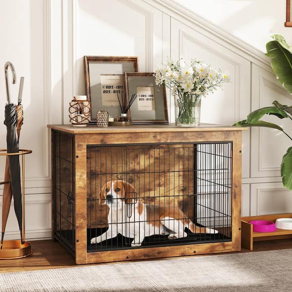Gymax Dog Crate Furniture for Medium/Large Dogs 39'' Indoor Pet