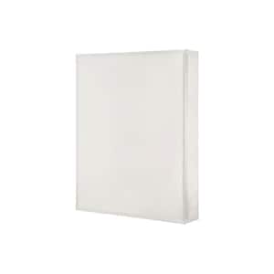 15 in. x 26 in. Frameless Aluminum Recessed or Surface-Mount Medicine Cabinet with Beveled Mirror