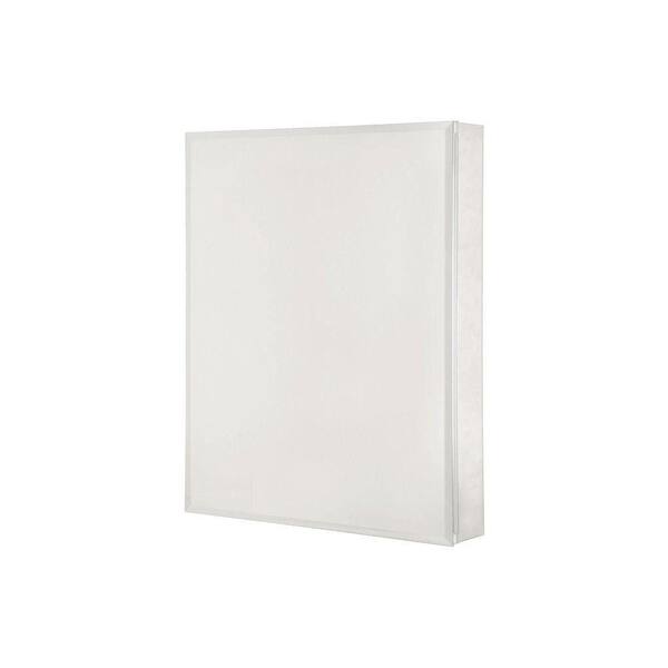 Pegasus 15 in. x 26 in. Frameless Aluminum Recessed or Surface-Mount Medicine Cabinet with Beveled Mirror