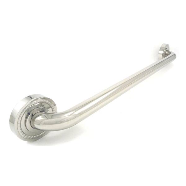 WingIts Platinum Designer Series 42 in. x 1.25 in. Grab Bar Rope in Polished Stainless Steel (45 in. Overall Length)