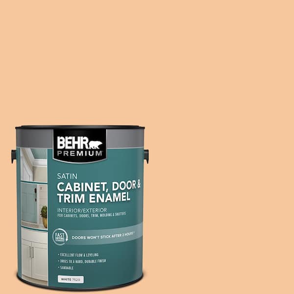 BEHR PREMIUM 1 gal. #M230-4 Cactus Blooms Satin Enamel Interior/Exterior Cabinet, Door & Trim Paint