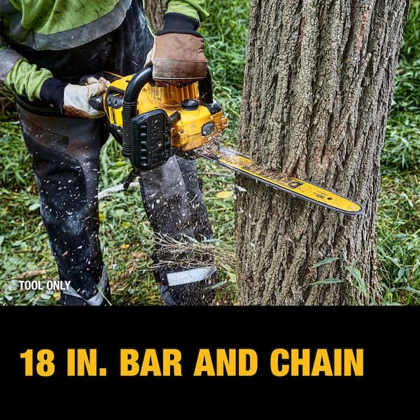 DEWALT 18 in. 60 Volt Electric Battery Chainsaw Tool Only with