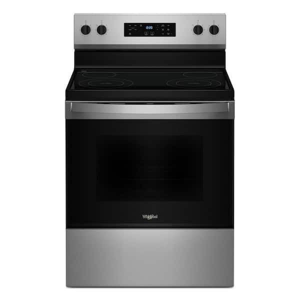 30 in. 4 Burner Element Freestanding Electric Range in Stainless Steel with No Preheat Mode