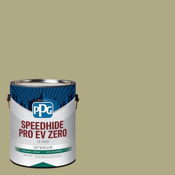 PPG SPEEDHIDE Pro-EV Zero 1 gal. PPG1113-4 Green Gray Mist Semi-Gloss Interior Paint