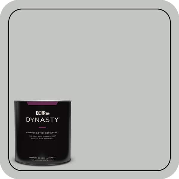 BEHR DYNASTY 1 qt. #PPU25-14 Engagement Silver Eggshell Enamel Interior Stain-Blocking Paint & Primer